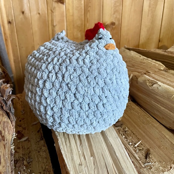 Stuffed chicken plush toy rooster stuffed animal crochet hen plushie - Picture 1 of 3